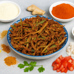 Crispy Kurkuri Okra Masala