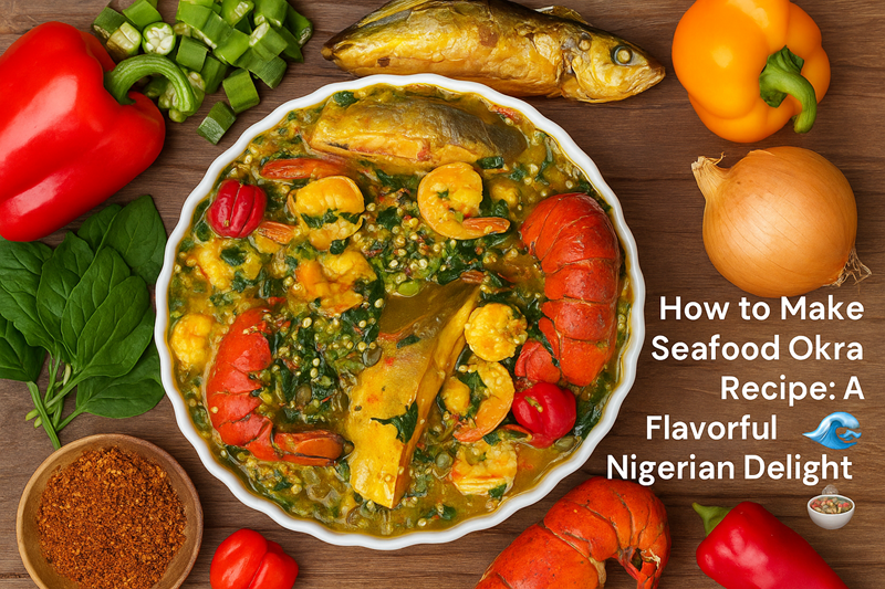 How to Make Seafood Okra Recipe: A Flavorful Nigerian Delight 🌊🍲 4 Seafood okra