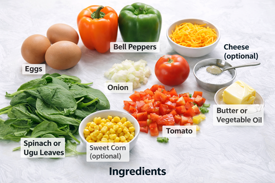 How To Make Vegetable Omelette – The Delicious Power Breakfast Recipe🥚🌈 2 healthy omelette