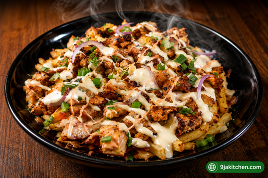 homemade shawarma fries