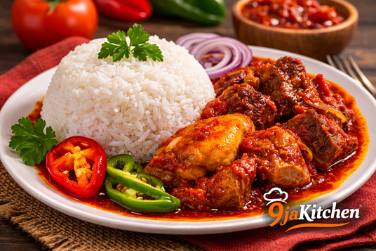 White Rice and Tomato Stew