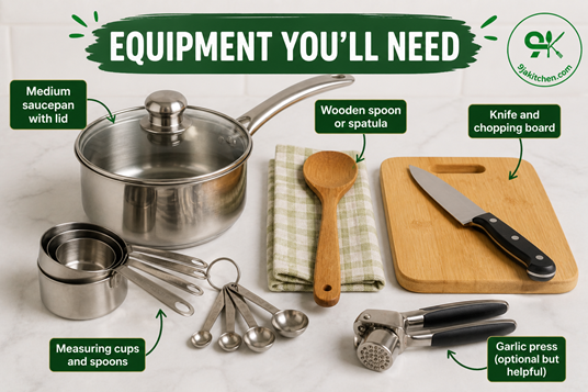 equipment with garlic presser