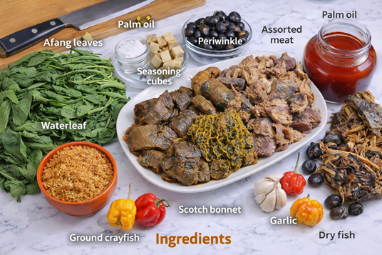 Afang Soup Ingredients