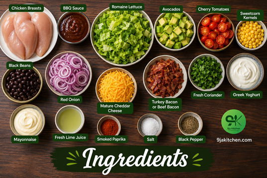 easy BBQ Chicken Salad