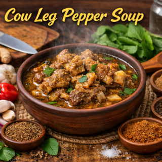 How to make Cow leg pepper soup