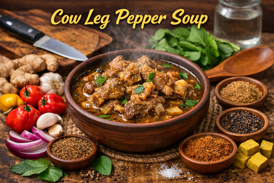 How to make Cow leg pepper soup