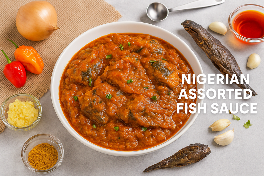 Nigerian Assorted Fish Sauce