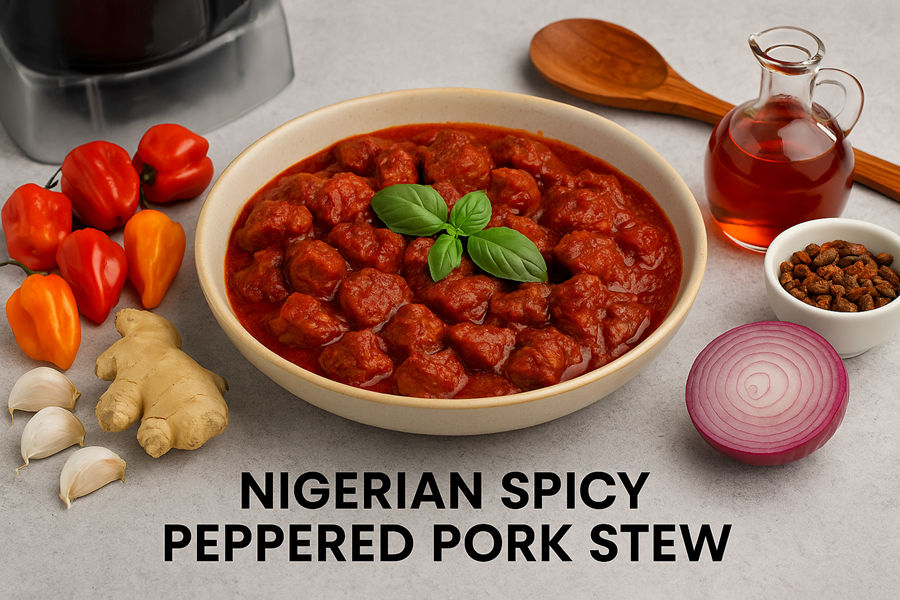 Nigerian Spicy Peppered Pork Stew