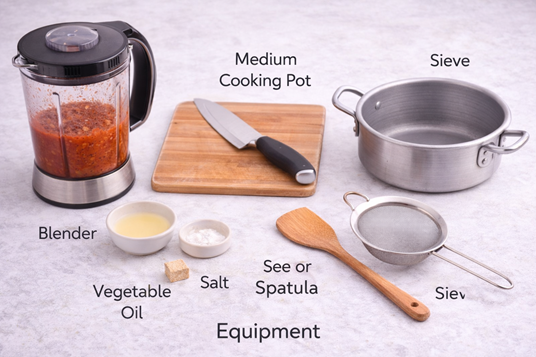 Nigerian Vegetable Sauce Equipment