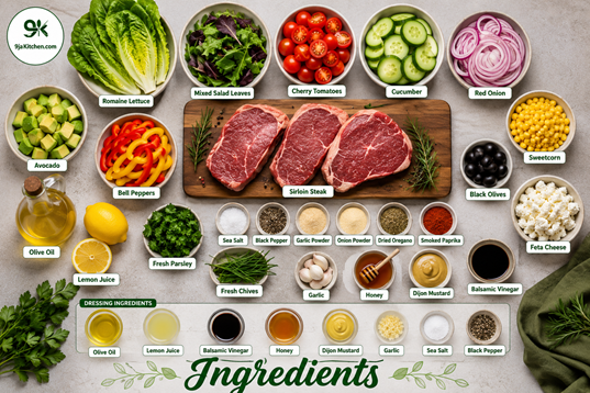 best steak salad recipe