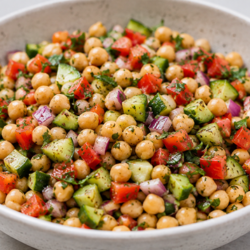 vegetarian chickpea salad