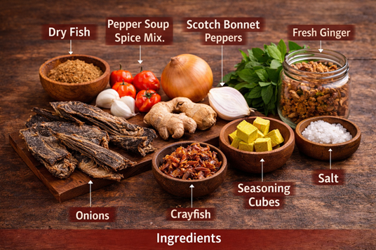 African pepper soup recipe