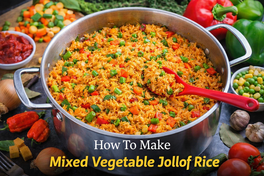 How To Make Mixed Vegetable Jollof Rice