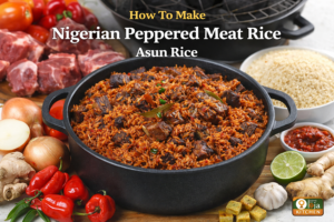 How To Make Nigerian Peppered Meat Rice: Delicious Spicy Party Delight🍚🔥