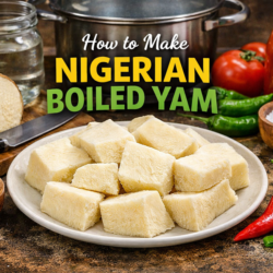 Nigerian Boiled Yam