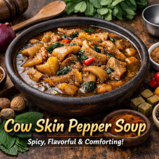 Cow skin Pepper Soup