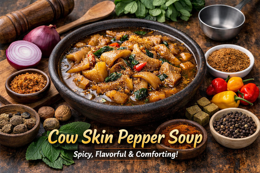 Cow skin Pepper Soup