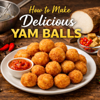 How to make yam balls