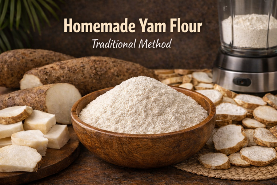 How to make yam flour