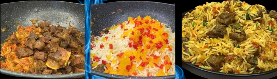 Nigerian Peppered Meat Rice