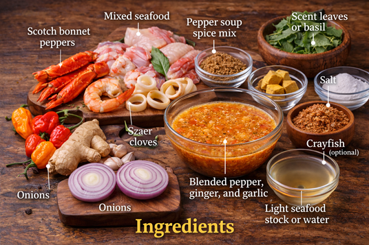 Nigerian Seafood Pepper Soup