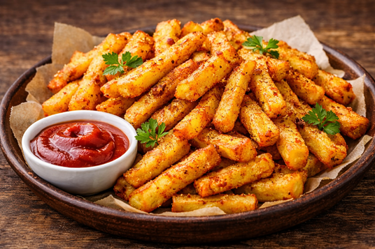crispy yam fries
