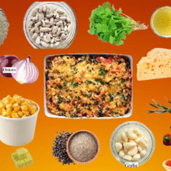 Baked Rice and Beans Casserole