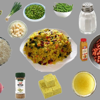 Nigerian fried rice and beans
