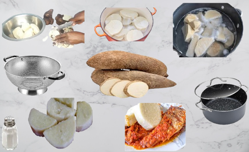 Nigerian Boiled Yam