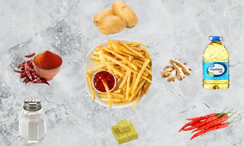 Crispy French fries at home