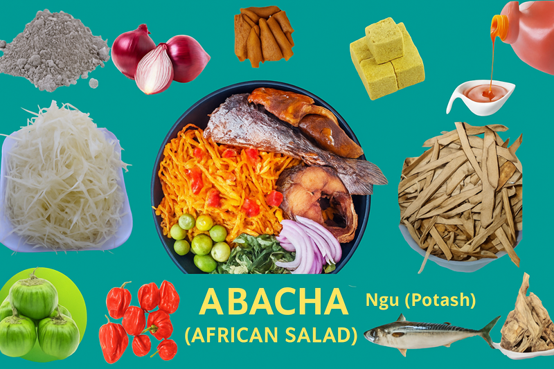 Authentic Abacha Recipe (African Salad): A Traditional Igbo Delight with Ngu (Potash)๐ฟ 2 Abacha Recipe