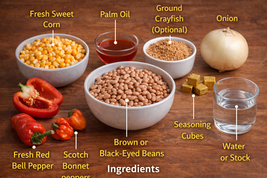 beans and sweet corn recipe