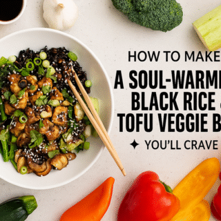 Black Rice and Tofu Veggie Bowl
