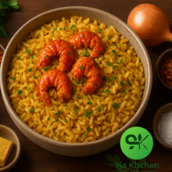 Garlic Butter Rice with Crayfish