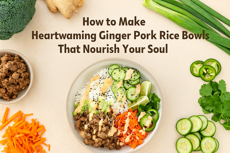 Ginger Pork Rice Bowls