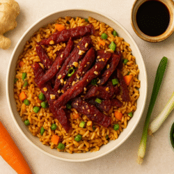 Ginger Soy Rice with Kilishi
