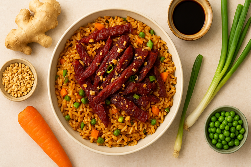 How to Make Delicious Ginger Soy Rice with Kilishi: The Ultimate Fusion Recipe🌟 2 Ginger Soy Rice with Kilishi