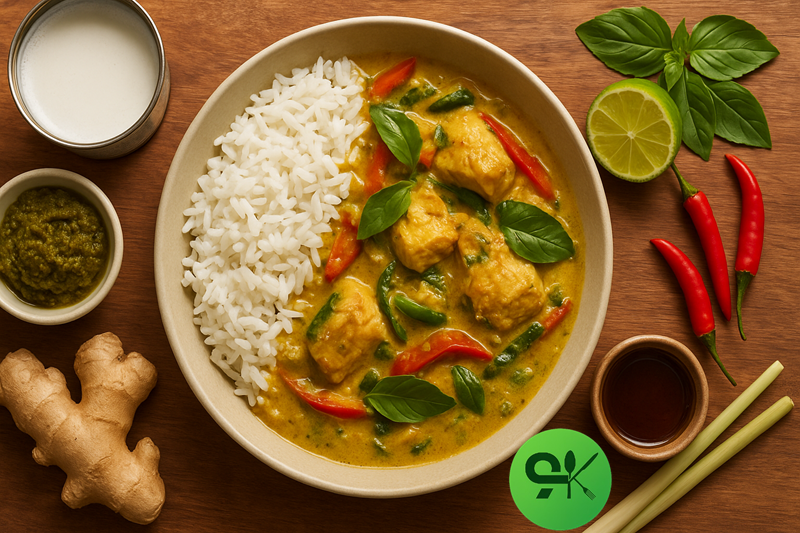 How to Make Delicious Thai Green Curry Rice with Catfish That Warms the Soul 💞 2 Green Curry Rice Recipe