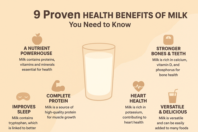 Health benefits of milk