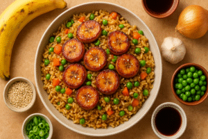How to Make Honey Soy Plantain Rice: A Delicious & Flavorful Fusion Recipe🌟