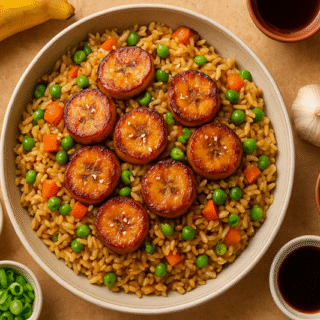 Honey Soy Plantain Rice