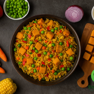 How to make Stir-Fried Rice with Moi Moi Cubes