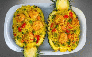 Asian Meets Naija Rice Recipes: 30 Easy Rice Recipes for Nigerian Kitchens (A Heartwarming Fusion Guide)🌏✨ 13 How to make pineapple rice with Naija flair