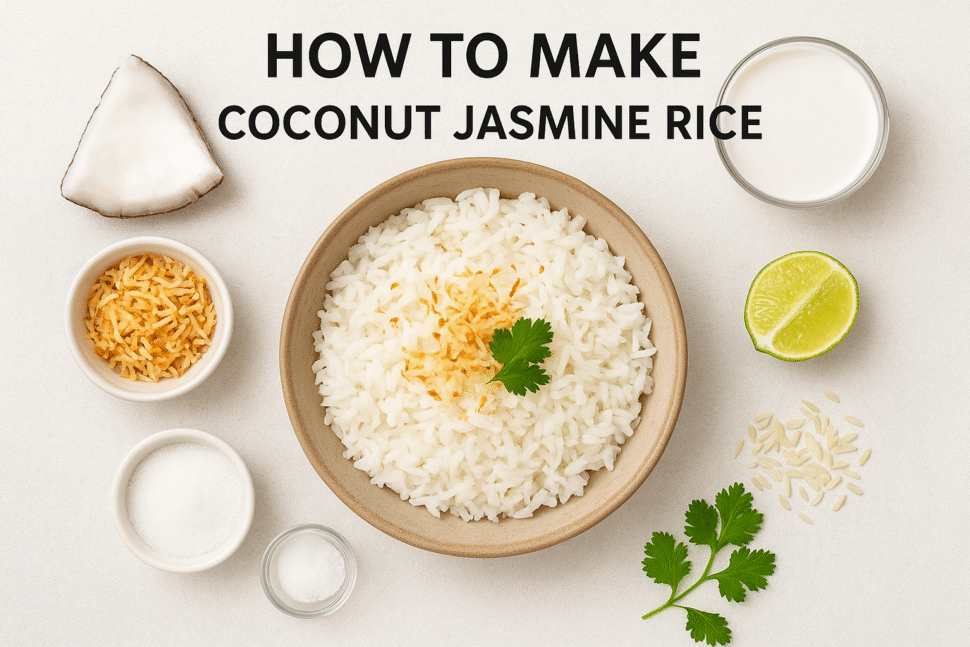 How to Make Coconut Jasmine Rice: A Heavenly Comforting & Fragrant Side Dish🌴 2 Coconut Jasmine Rice