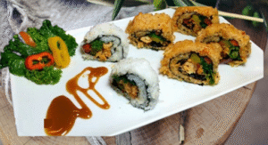 Asian Meets Naija Rice Recipes: 30 Easy Rice Recipes for Nigerian Kitchens (A Heartwarming Fusion Guide)🌏✨ 11 Naija Sushi Rolls
