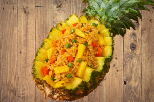 22 Heartwarming Asian Rice Recipes for Dinner Tonight 🍚💖 8 Pineapple Fried Rice