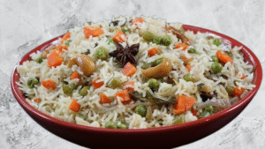 Easy Asian fried rice recipe with vegetables