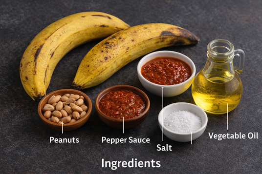 Nigerian roasted plantain recipe