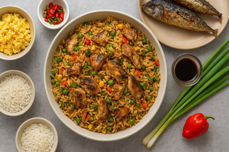 How to Make Sesame Oil Fried Rice with Titus: A Flavorful & Delicious Nigerian-Asian Fusion Recipe🌟 3 Sesame Oil Fried Rice with Titus