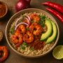 Shrimp and Suya Rice Bowl